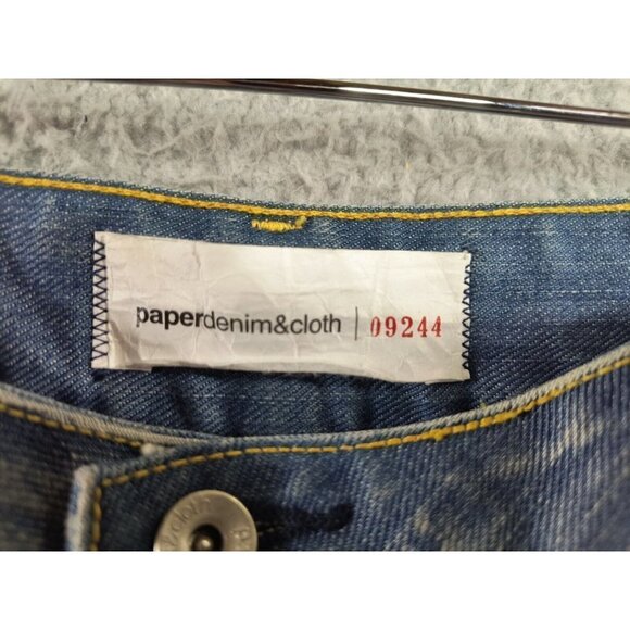 Paper Denim & Cloth Jeans Womens Size 25 Horizon Blue Denim Boot Cut 32" Inseam - Picture 9 of 12